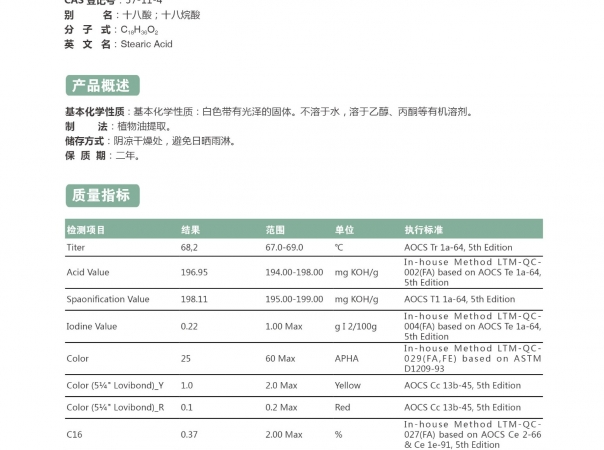 硬脂酸(十八酸)1898
