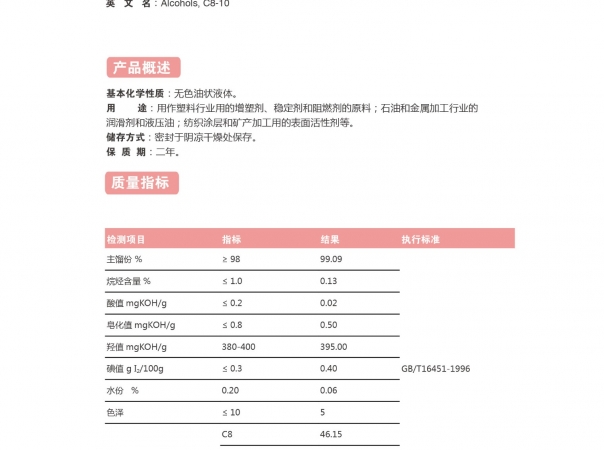 八-十醇(辛癸醇)