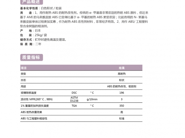 苯乙烯-N-苯基馬來酰亞胺共聚物(MS-NB)